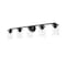Z-Lite Thayer Vanity, 5-Light, 39 In.W x 5.75 In.L x 8.75 In.H, Matte Black/Clear 742-5V-MB - alternate 2